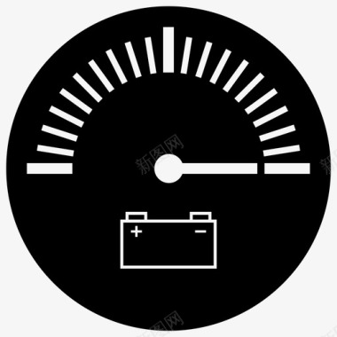 矢量汽车坐标标识电池电量表充电指示器电表图标图标