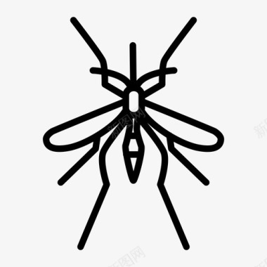蚊子吸血鬼臭虫图标图标
