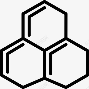 实验室观察碳环科学研究图标图标