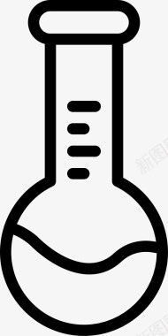 圆底烧瓶展示品科学图标图标