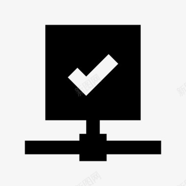 服务器服务器已检查网络技术材料图标图标