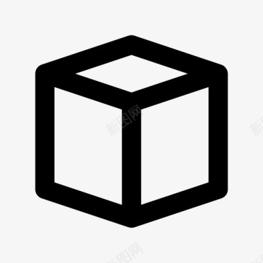 立方体形状项目管理材质图标图标