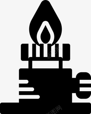 煤气本生灯煤气灯科学研究图标图标