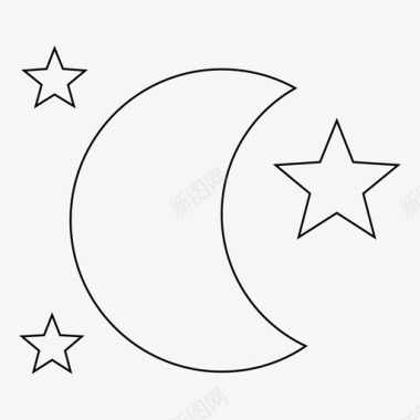 夜明月图标图标