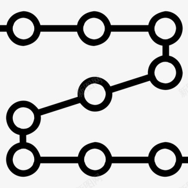 手绘指示方向路径成就方向图标图标