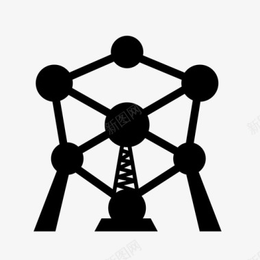 欧盟会旗原子物理周期图标图标