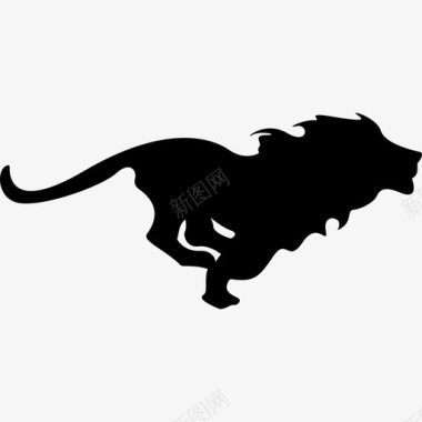 奔跑的狮子动物动物王国图标图标