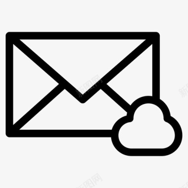 qq网络邮箱云电子邮件web上传图标图标