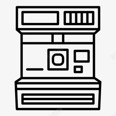s标志宝丽来相机点和快照快照图标图标
