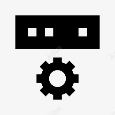 服务器服务器设置网络技术材料图标图标