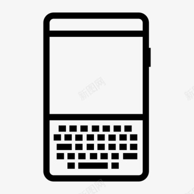 刷卡智能手机黑莓键盘图标图标