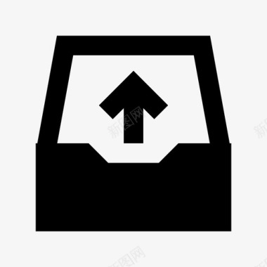 服务器发件箱数据存储服务器和传输材料图标图标