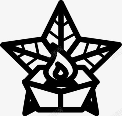 星星蜡烛英雄纪念碑星星莫桑比克图标图标