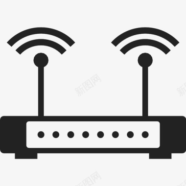 千兆无线路由器wifi路由器互联网调制解调器图标图标