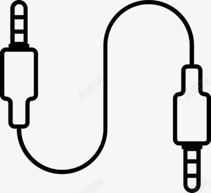 制作图纸辅助电缆扬声器声音图标图标