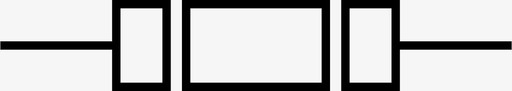 电阻器原理图机械图标图标
