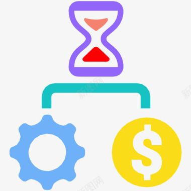 时间策略处理资金图标图标