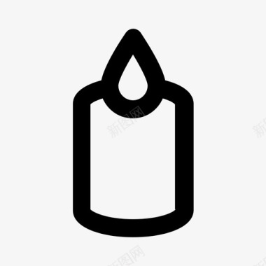 蜡烛徽章火图标图标