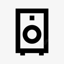 音乐复活扬声器高音低音炮图标高清图片
