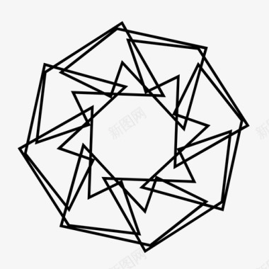 螺旋图几何体孩之宝图标图标