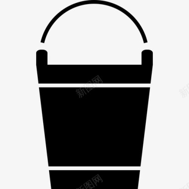 清洁桶内的水工具和用具家居用品图标图标