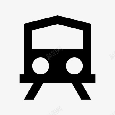 地铁复古分割线火车地铁复古列车图标图标