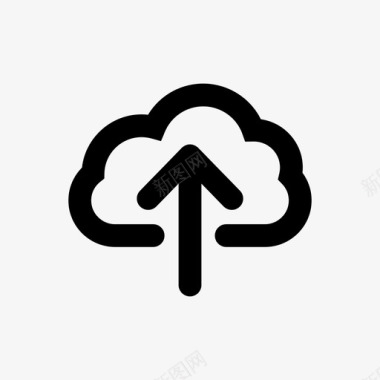 云传输云上传传输存储图标图标