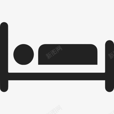 床木头睡觉图标图标
