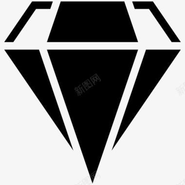 时尚标志钻石宝石石头图标图标