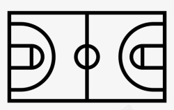 室内篮球场球员篮球场视频操场图标高清图片