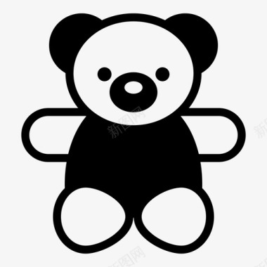 宝宝睡眠节能灯泰迪熊熊图标图标