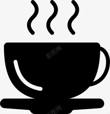 咖啡杯小熊饮料图标图标