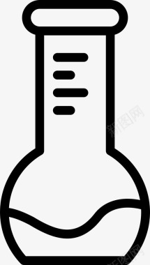 圆底烧瓶加热液体小瓶图标图标