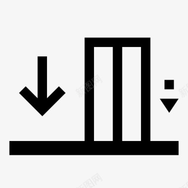 电梯信息管理电梯下降模式方向图标图标