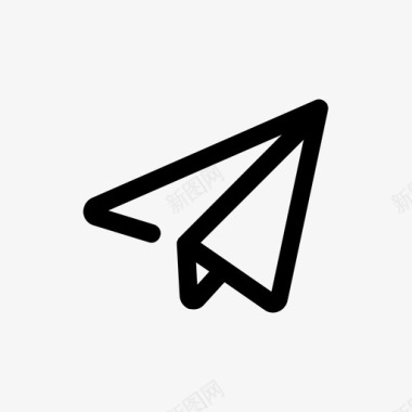 邮件标志发送纸飞机消息图标图标