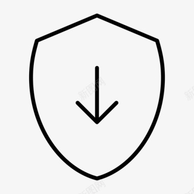 盾安全标志安全图标图标