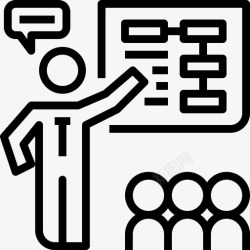 教学理念演讲教学表演图标高清图片