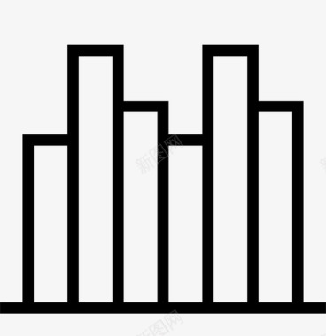 数据办公条形图天际线评级图标图标
