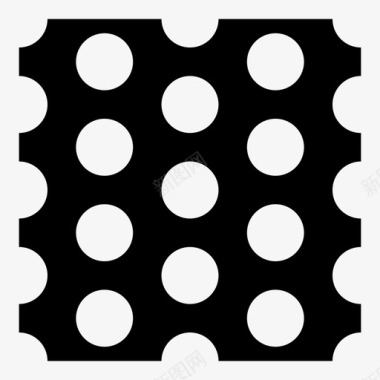 六边形图案波尔卡圆点纺织品足球图标图标