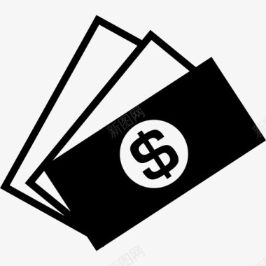 美元纸币商业钱袋1图标图标