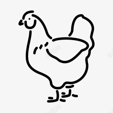 鸡肉肉材料图标图标