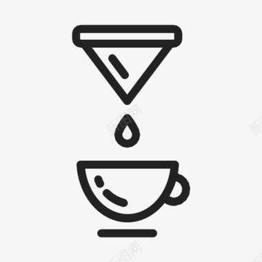咖啡过滤器茶热图标图标