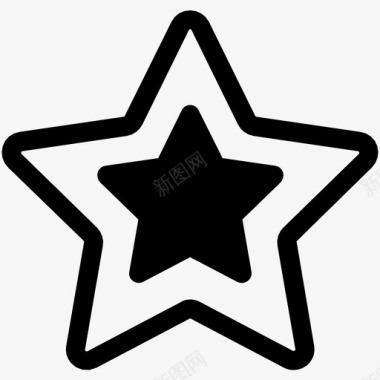 星星蜡烛星星符号贴纸图标图标