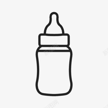 婴儿婴儿奶瓶儿童饮料图标图标