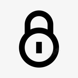 金属挂锁锁安全隐私图标高清图片