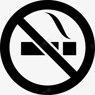 禁止吸烟矢量禁止吸烟信号标志信号设置图标图标