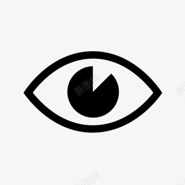 瞳孔眼睛观察者看见图标图标