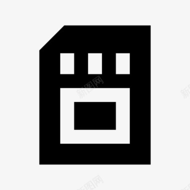 服务器存储卡数据存储服务器和传输材料图标图标