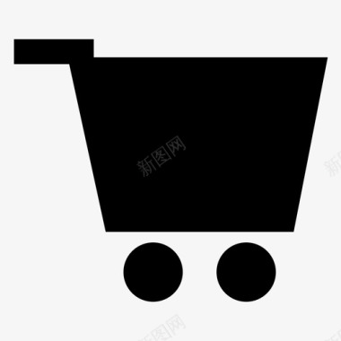购物车拉网上购物图标图标