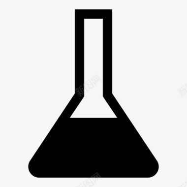 实验室实验erlenmeyer烧瓶1实验图标图标